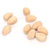 10pcs Lightweight Faux Eggs Not Easily Broken Wooden Craft Eggs  Family Decoration