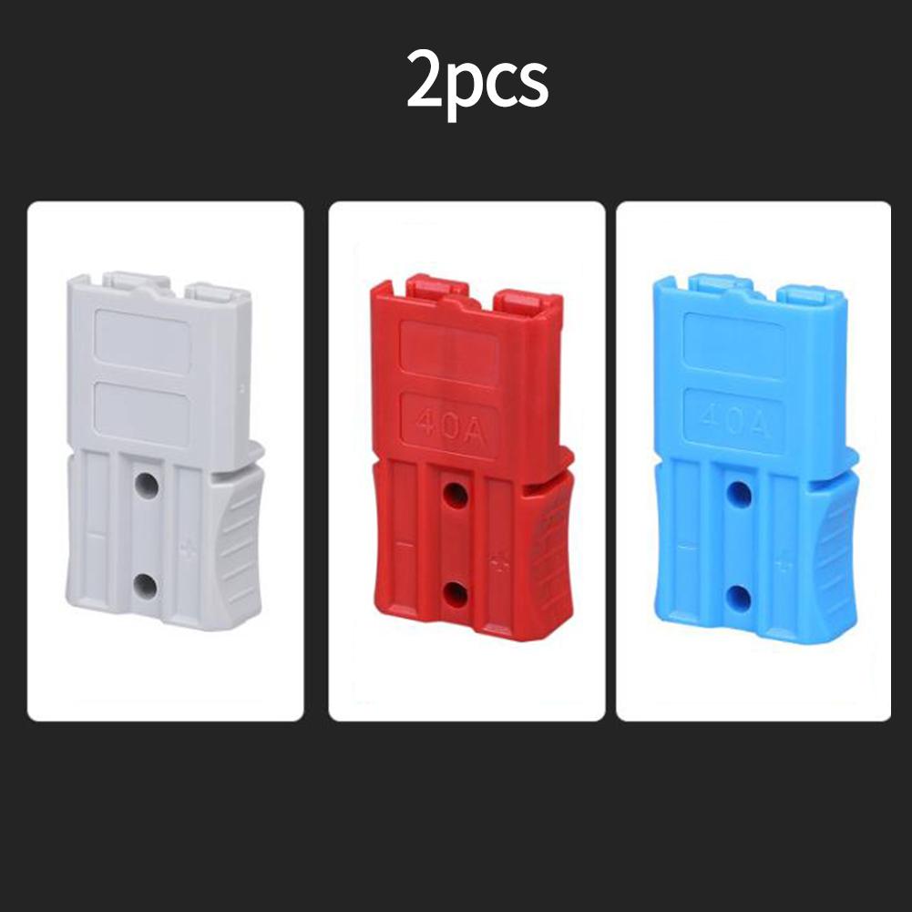 2Pcs For Anderson 40A Connector Amp Plug Terminal Forklift Battery Connector Wire & Cable Connectors