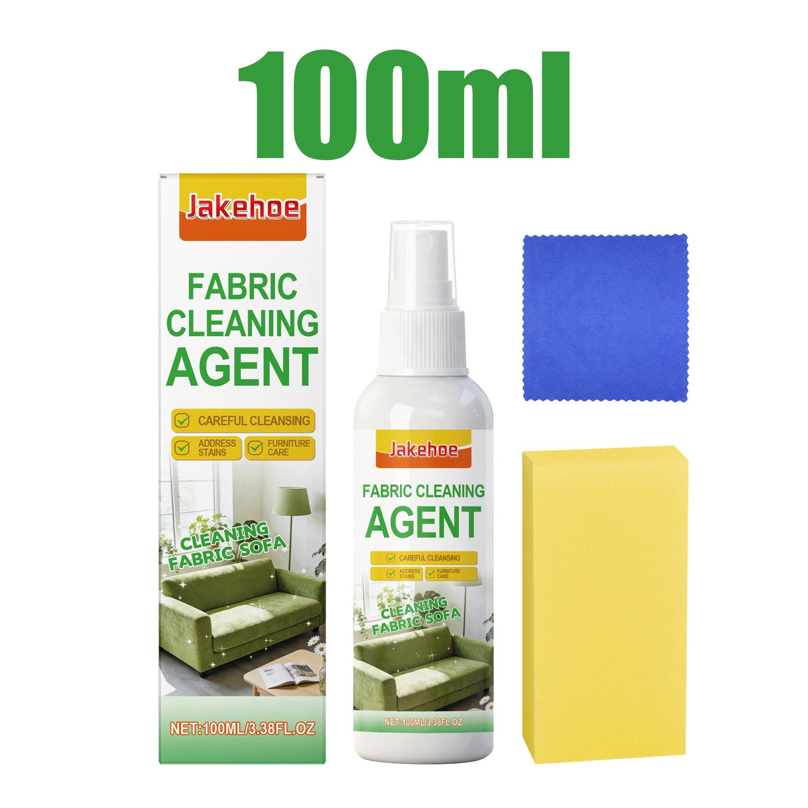 

Fabric Sofa Dry Cleaner Kit Upholstery Stain Remover No Rinse Foam Carpet Curtain Couch Deep Cleaning with Sponge Towel Set 100ml