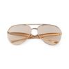 Fashion Oversized Pilot Sunglasses for Women Men 70s Trendy Metal Streamline Arms Aviation Sun Glasses Champagne Shades S98137C