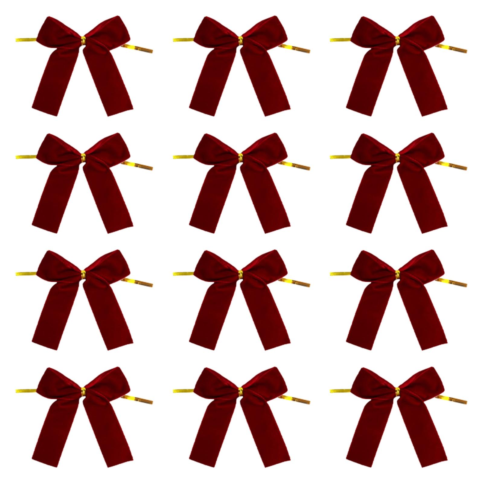 

Velvet Christmas Bow Elegant Wide Ribbon Tree Topper Ornament for Holiday Farmhouse Wedding Door Wreath Decor вино красного