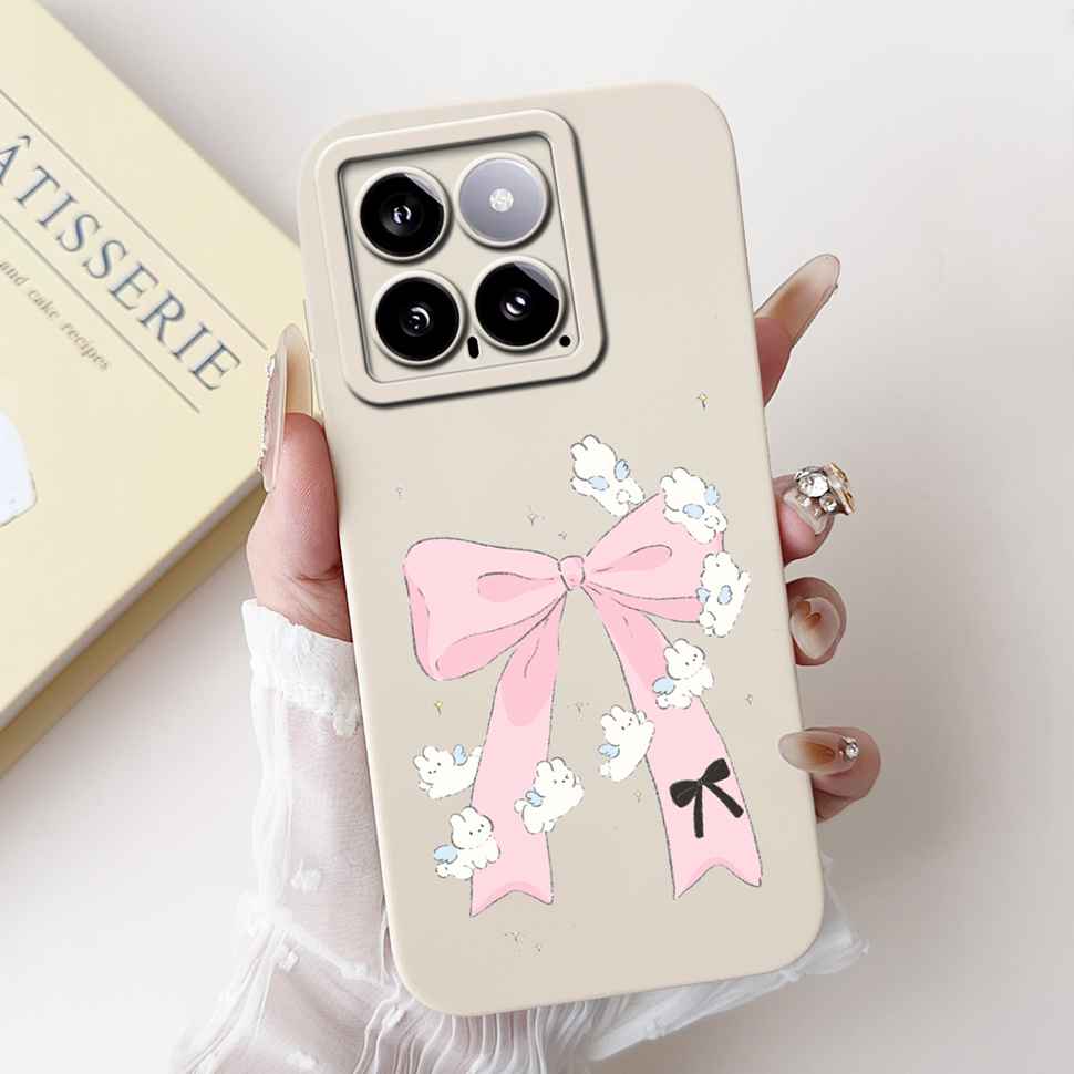 Cover For Xiaomi 14 Case Silicone Shockproof Soft Camera Protective Pattern Matte For Xiaomi 14 Mi14 Xiaomi14 5G 2023 Cases