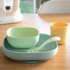 Coffret repas - BEABA - 4 pieces - En silicone - Jaune/Vert