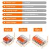 90pcs Lever Wire Connectors 2/3/5-Port Quick Splicing Terminal Block Electrical