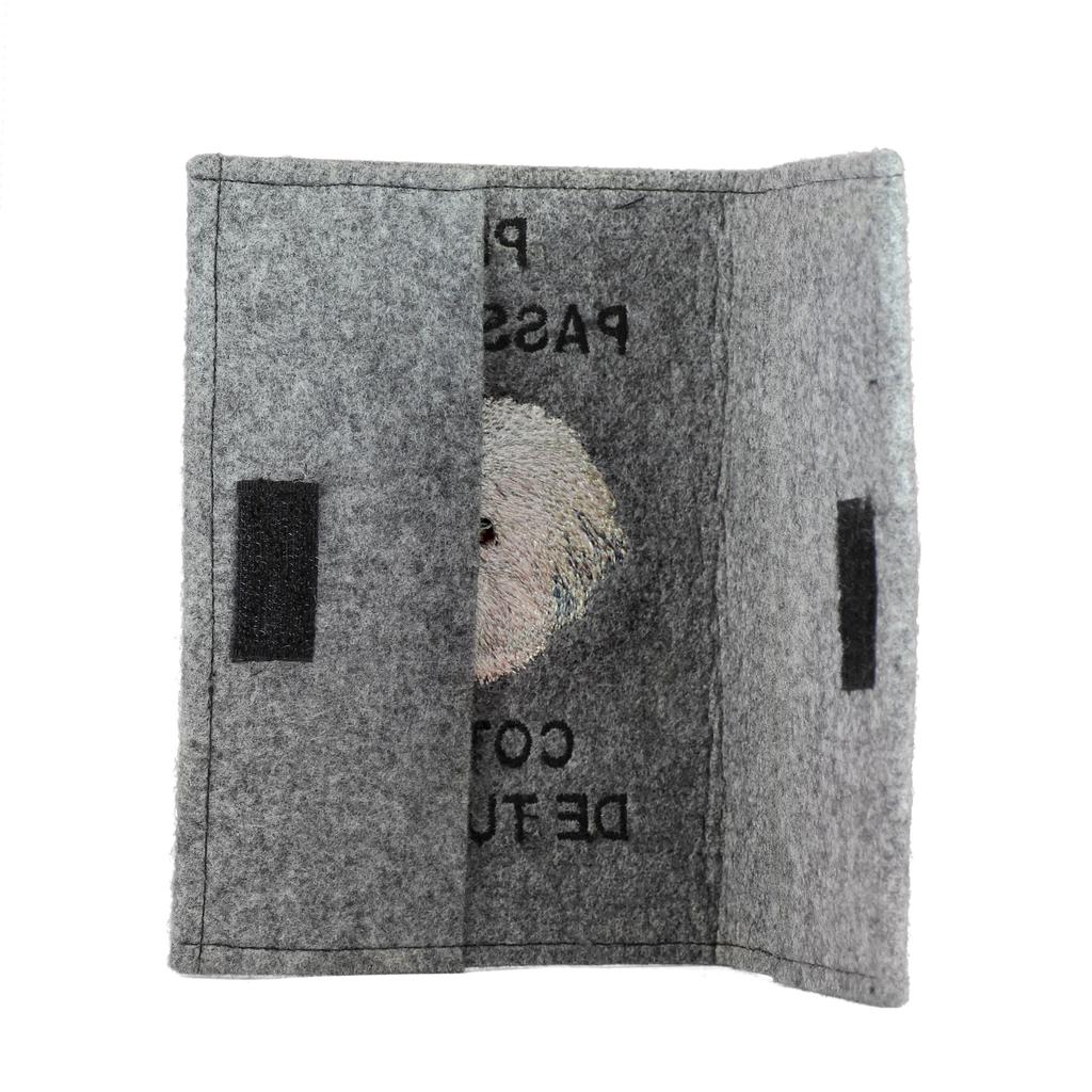 Coton de Tulear, Cotie – Dog passport case, document case | Art-Dog