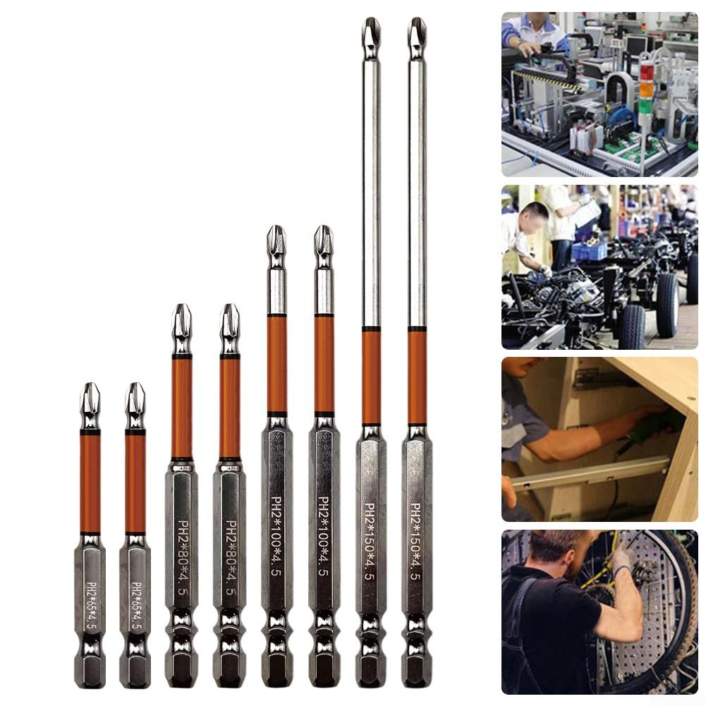 1/4\'\'(6.35mm) Hex Screwdriver Bits 100mm 150mm 2 X 65mm