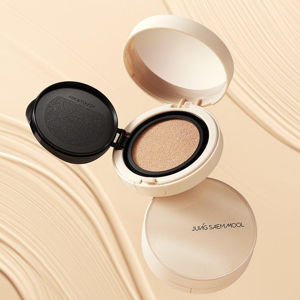 JUNGSAEMMOOL Skin Nude Cover Layer Cushion 14g (including Refill 14g) + Ampoule 5ml X 2 + Nude Foundation 5ml