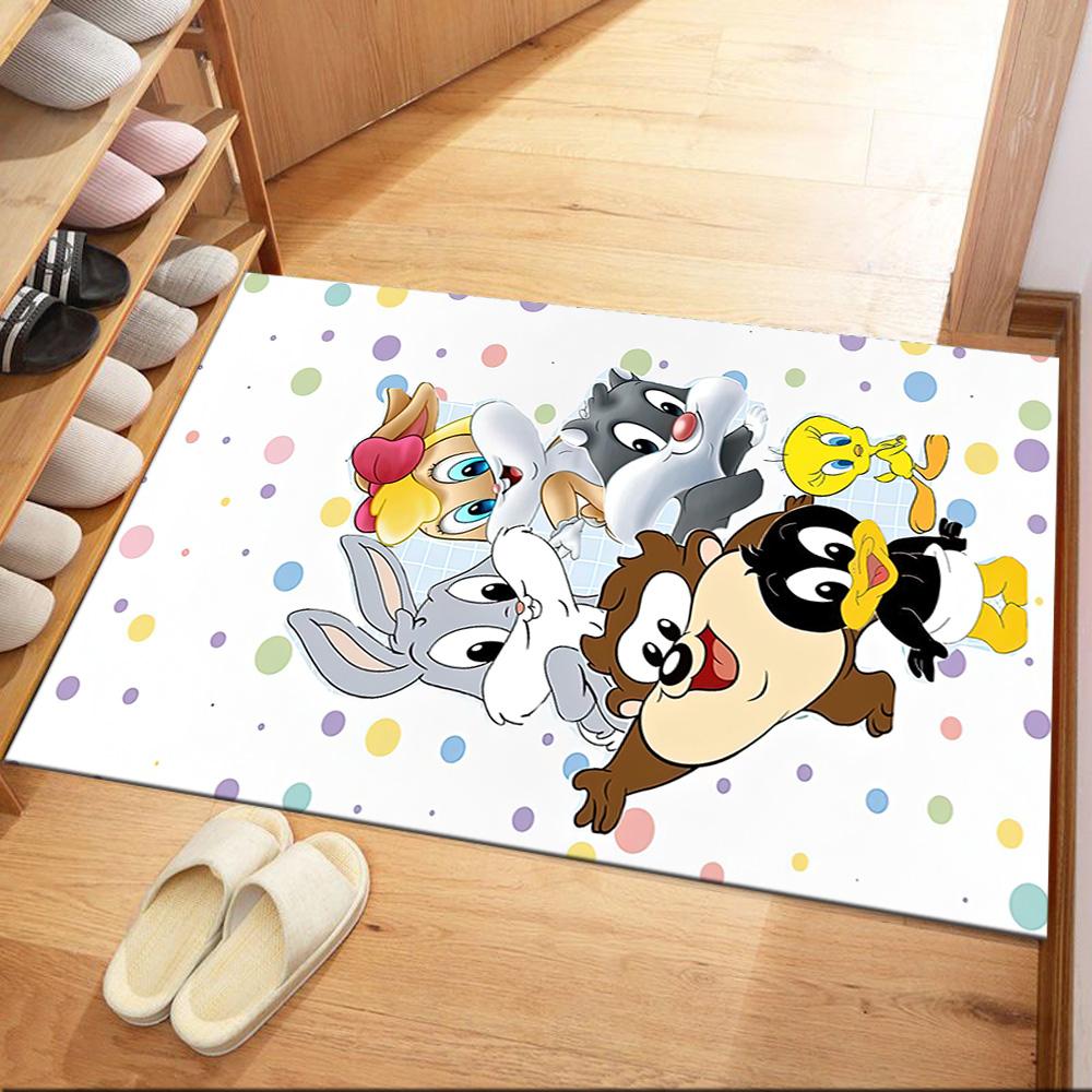 Classic Looney Tunes Characters Square rugs are a great choice for living rooms, bedrooms, home décor, and as gifts.
