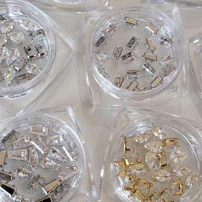 Nail Art Claw Diamond Super Flash Water Drop Horse Eye Zircon Jewelry Exquisite Square Crystal Transparent Diamond