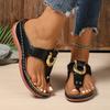 Women’s Thong Wedge Roman Slide Sandals Open-Toe Summer Shoes