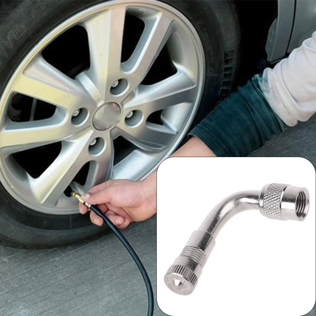 Adaptors Tire Stem Extender 90 Degree Tyre Valves Extension Auto Truck Motorcy