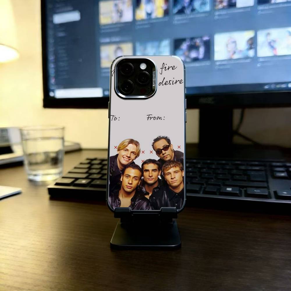 B-Backstreet Boys BSB Phone Case For iPhone 17,16,15,14,13,12,11 Plus,Pro Max,XS,Colorful Silver Black Cover