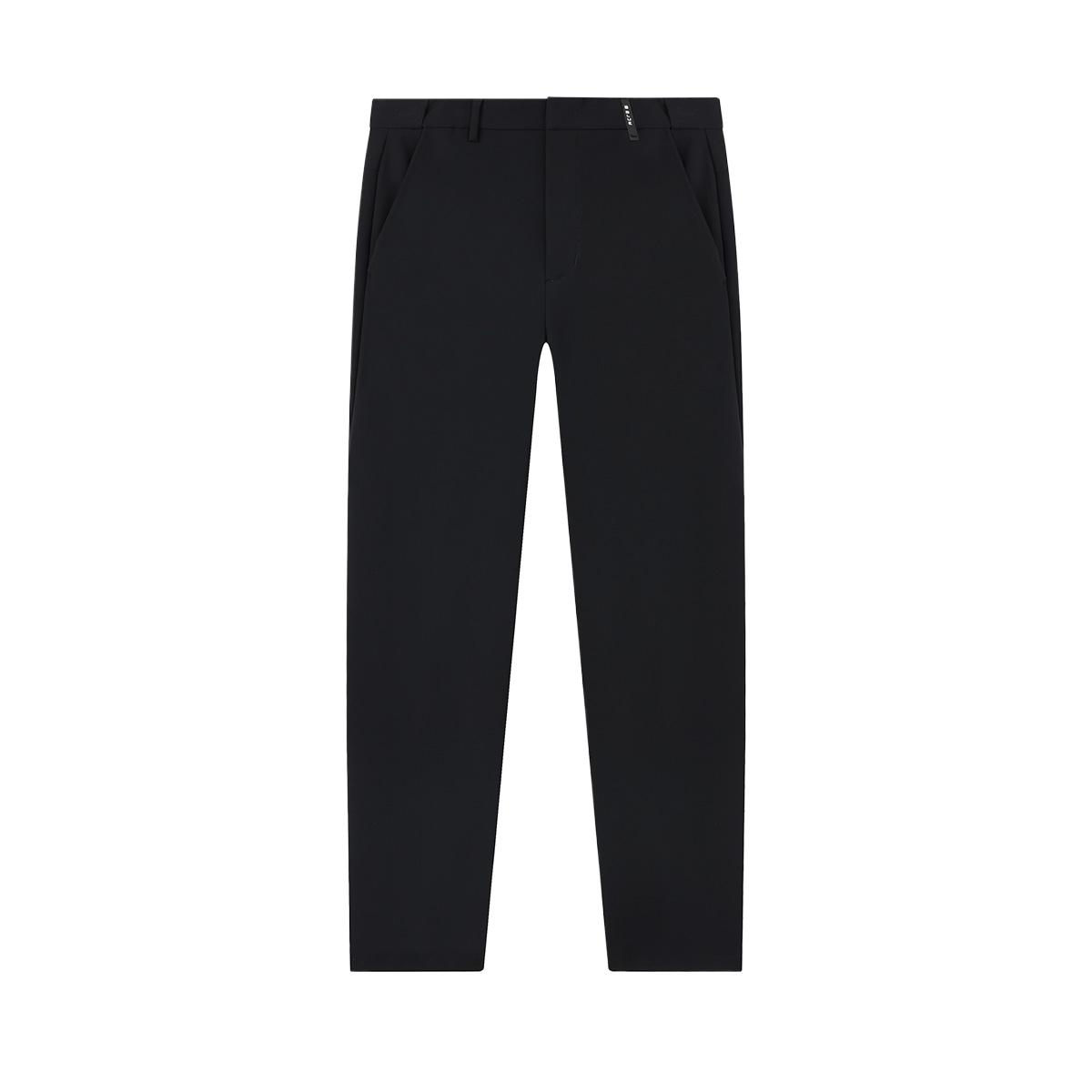 

Fila Синяя серия Удобные Дышащие Мягкие Однотонные Брюки Кэжуал с Прямыми Штанинами на Молнии Мужские низы Черный F11M312801F-BK M