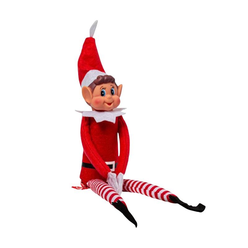 Adorable Poupée Elfe de Noël Peluche Jouet Pour Décorations Festives de Maison Et Cadeaux