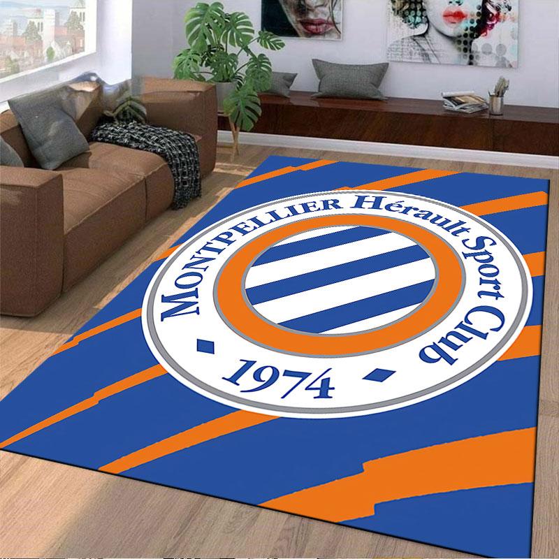 Montpellier 1974 Logo Carpet suitable as a non-slip mat for the living room or bedroom sofa