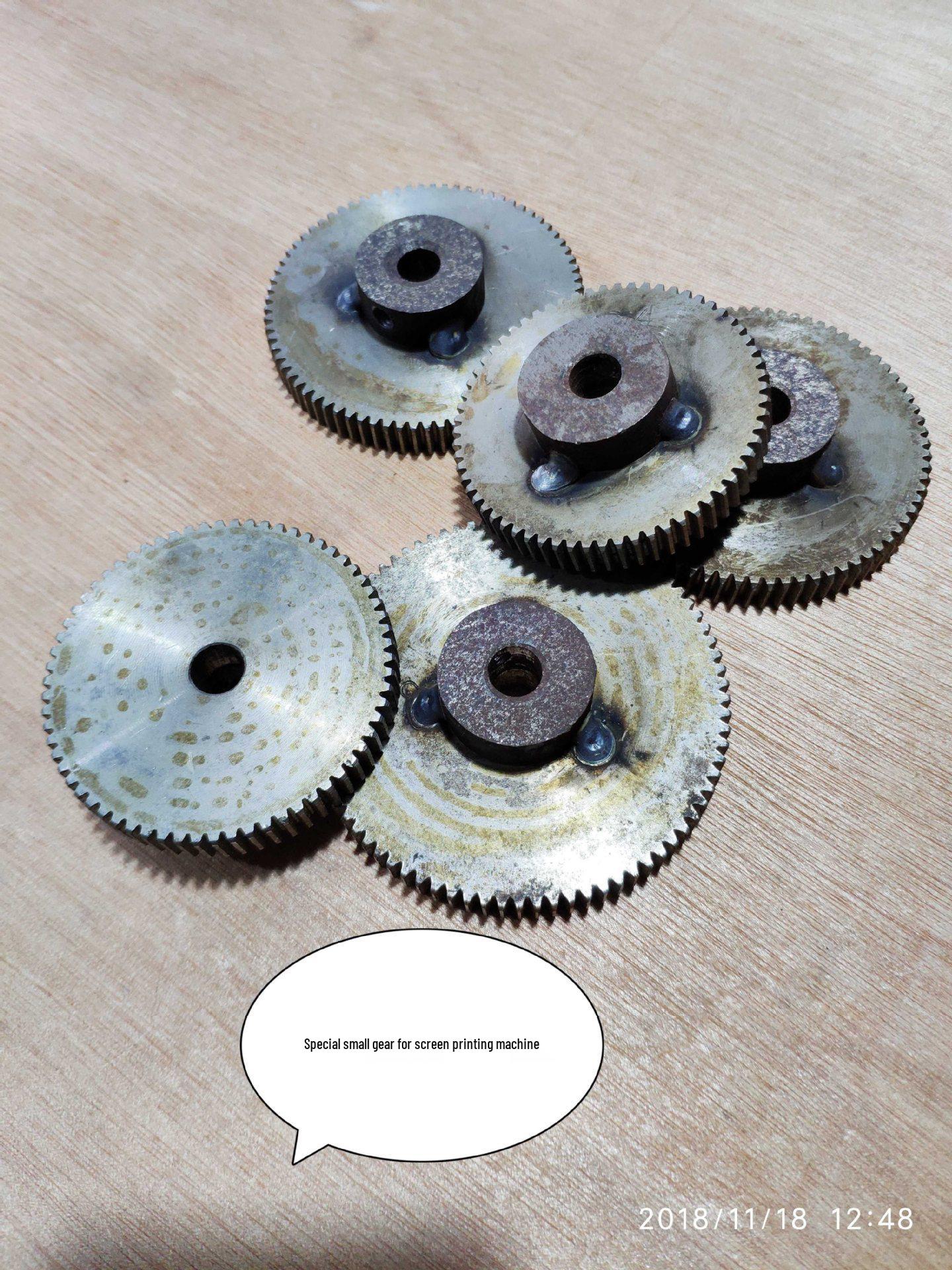 Screen Printing & Pad Printing Machine Gear - 1 Mold Gear & Accessories for Various Models Customizable Sizes