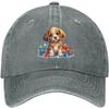 Beagle Puppy In Xmas Lights Hat for Men Baseball Hats with Design Hat