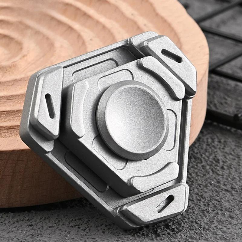 Zinc Alloy Fidget Spinner Magnetic Push Card Metal EDC Stress Relief Toy Spinning Top Tips Gyroscope Relieve Anti-Stress
