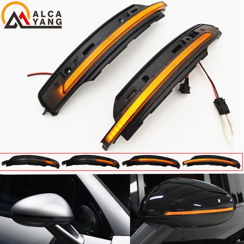 For Porsche Macan 2014- Dynamic LED Turn Signal Light Side Wing Mirror Indicator Directly Replace OEM