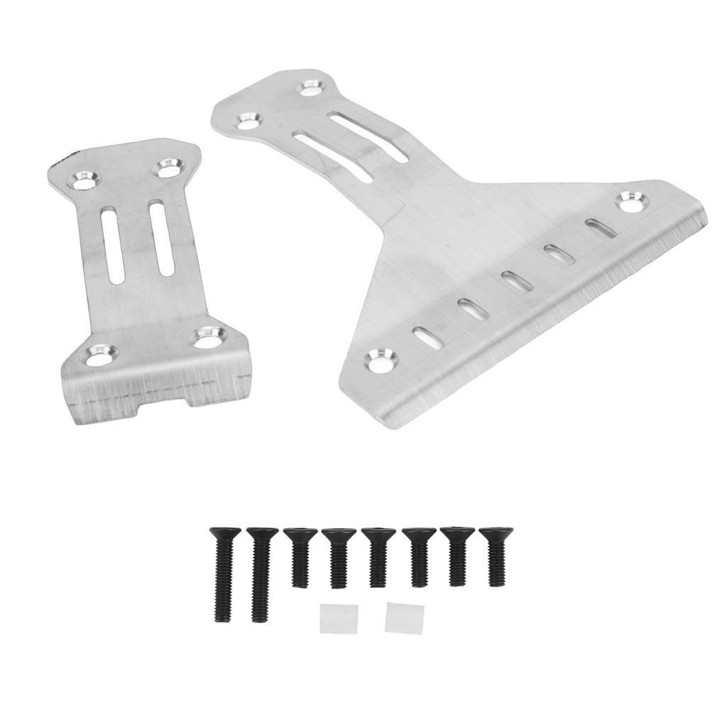 Șasiu RC Armură Oțel Inoxidabil Argintiu Față Spate Armură de Protecție Caroserie RC pentru Tamiya XV 02 Pro 58707