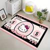 Hello Kitty Printed Mat, Suitable for Living Room, Bathroom and Bedroom Decorative Area Mat, Home Large-Sized Anti-Slip Casual Play Mat, Bat