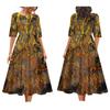 2025 Women's Dress Summer Short Sleeve High Quality Dress Soft Fabric Art Maxi Summer Polynesian Custom Maxi Dress