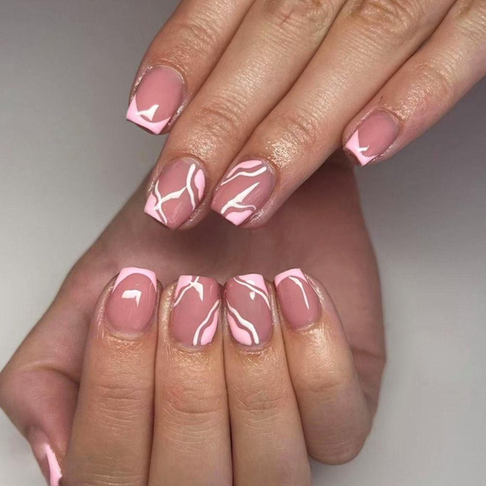 

Long Ballerina Fake Nails Curve Nail Tips New Press on Nails Women Girls