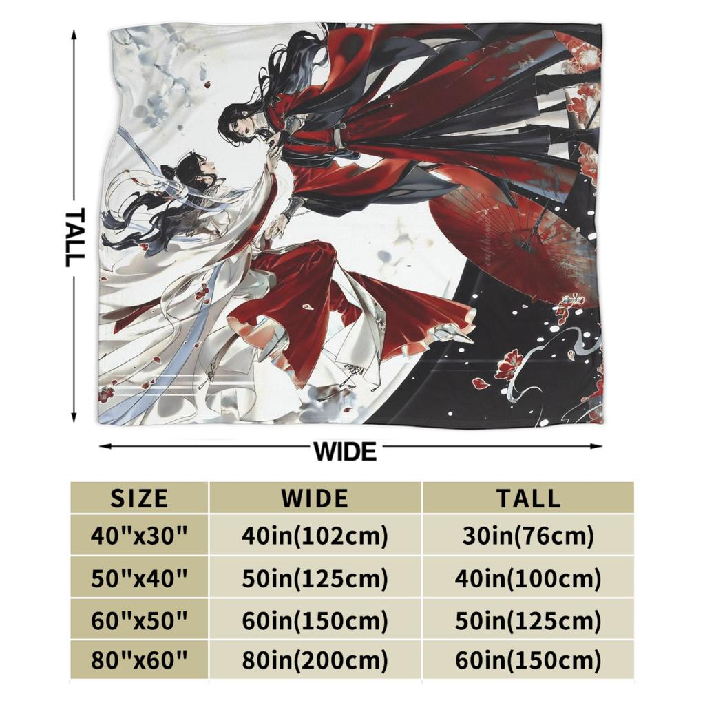 Heaven Official's Blessing Blanket Quality Super Warm  Throw Blanket Winter Travel Living Room Novelty Bedspread