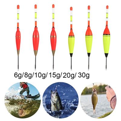 6g/8g/10g/15g/20g/30g EVA Luminous Fishing Float Long Vertical Night Lighting Fishing Float Bobber