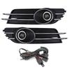Car Front Bumper Foglight Grille Fog Light Lamp Set for A6 C7 2011‑2015