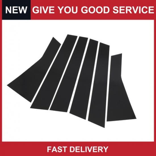 6 Pcs Door Pillar Window Trim for Jeep Cherokee 14- Black New