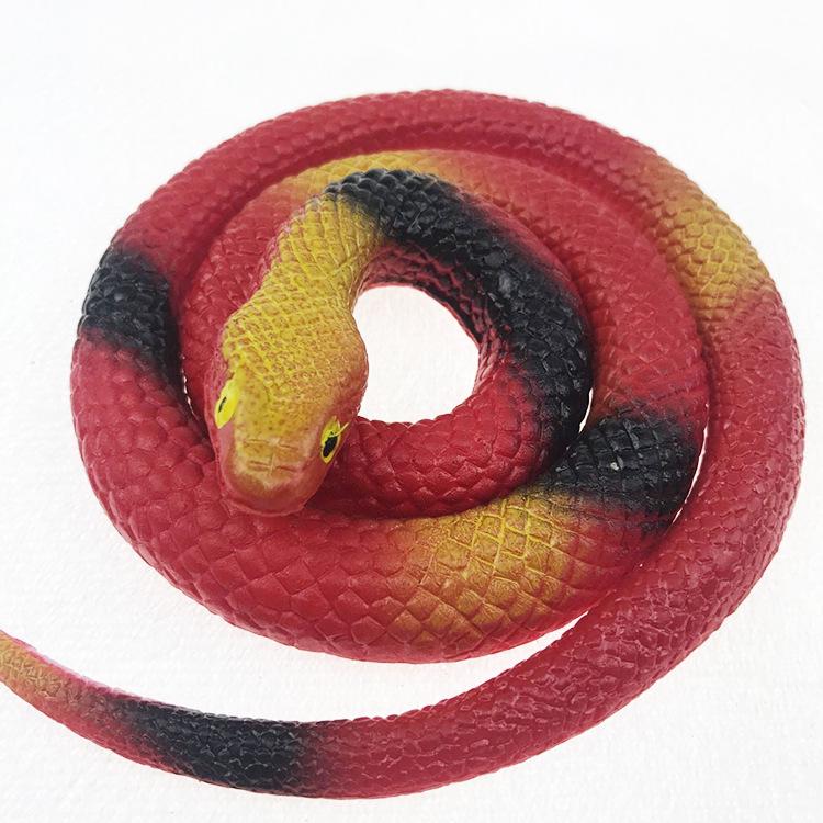 Realistic Cobra Snake Toy - Soft Rubber Prank Snake for Halloween