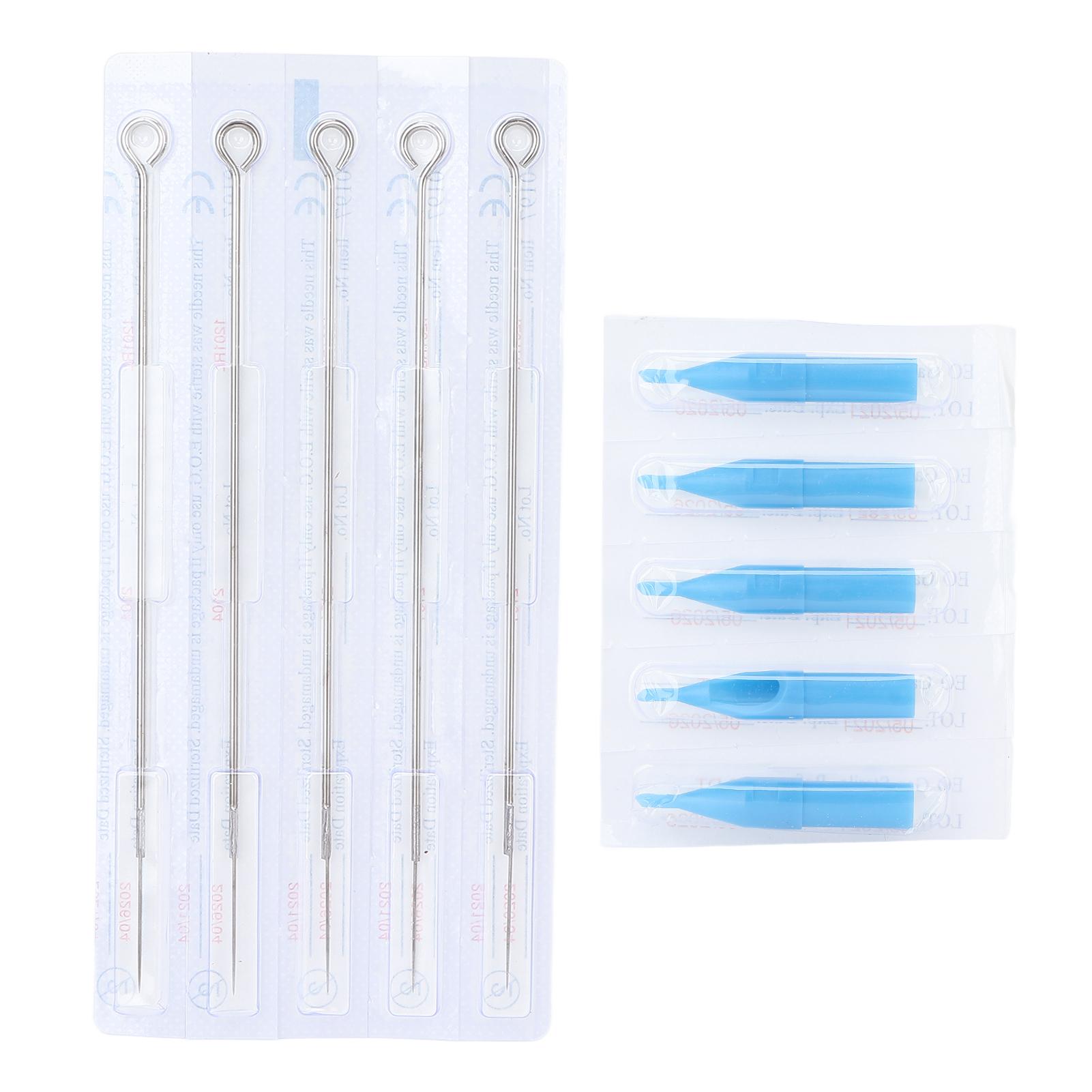 

Набор тату-игл и наконечников 50 шт. Пищевая нержавеющая сталь Тату-иглы 50 шт. Наконечники для тату-игл