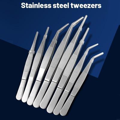 Stainless Steel Tweezers All-purpose Forceps Professional Tweezers Tongs