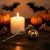 Nástroje pro údržbu svíček Dýňový zhášedlo s dlouhou rukojetí, Halloweenské téma PET Dekorativní stolní ozdoba Hasicí přístroj, Zátka na knot pro domácnost