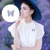Crystal Rhinestones Butterfly Brooch Fashionable Evening Wear Lapel Pin Clothing Accessories Social Event Jewelry