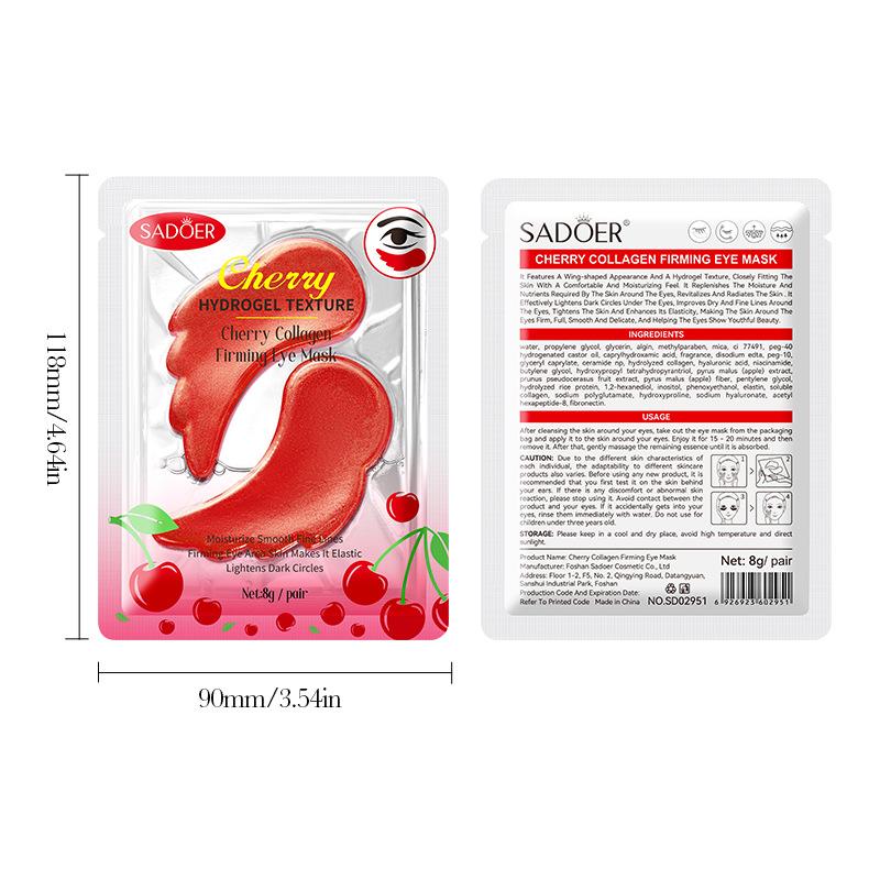 3pcs Cherry Collagen Firming Eye Mask 8g/pair Moisturizing Moisturizing Eye Mask Skin Care Products