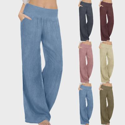 "Jeans Casuais Femininos de Perna Larga 2023 - Estilo Europeu e Americano, Tamanho Grande, Material Fino"