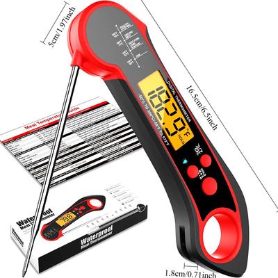 Doppelsonden Digitalthermometer Faltbar Wasserdicht Ofenthermometer Outdoor BBQ Backen Lebensmittelthermometer Küchenwerkzeuge Gadgets
