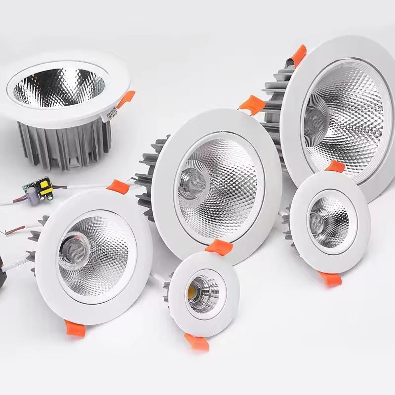 Modern Design LED Downlight Spotlight for Hotels Recessed Aluminum LED Spot Light with GU10 Base Ceiling Spotlight