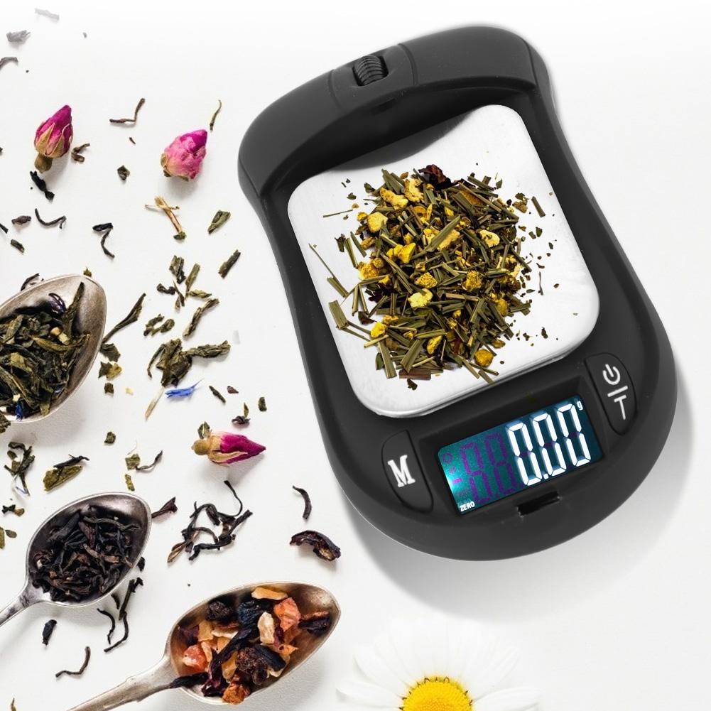 200g / 0.01g Electronic Digital Scale Portable Pocket Mouse Scale Jewelry Tea Weighing Tool