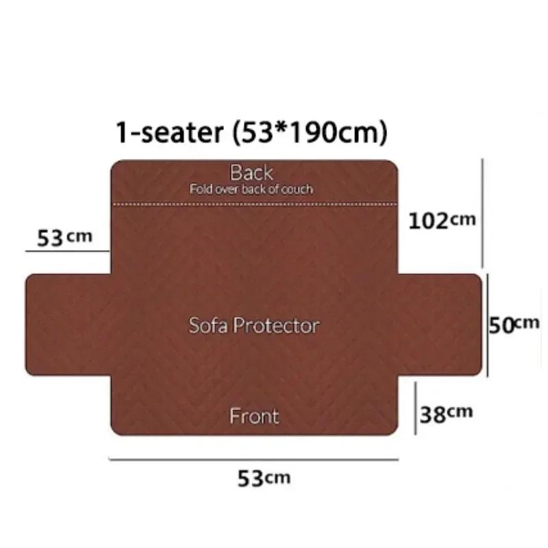 1 Seat Thick Flannel Recliner Sofa Cover Non-Slip Armchair Cover Plaid Soft Single Sofa Case Chair Slipcover for Living Room