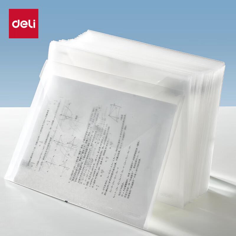 Deli DP081 A4 Transparent Economical Document Bag