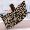 Leopard Print Beach Towel Absorbent Quick Dry Sandproof Microfiber Towel for Adults Ideal for Swimming Pool Travel Camping