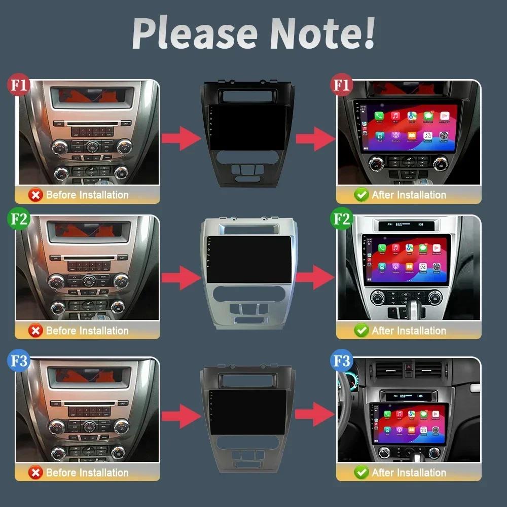 Auto Radio Android 13 For Ford Mondeo 2009-2012 Multimedia Car Stereo No 2 Din Navigation 4G GPS Bluetoot Screen