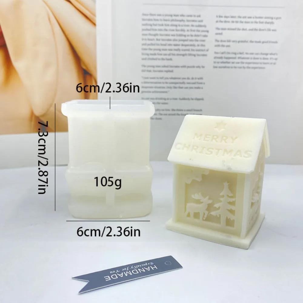 

Рельефная новогодняя елка, свечи, силиконовые формы, пряничный домик, набор для рисования из гипса, Санта-Клаус, декор для вечеринки, шоколадные подарки