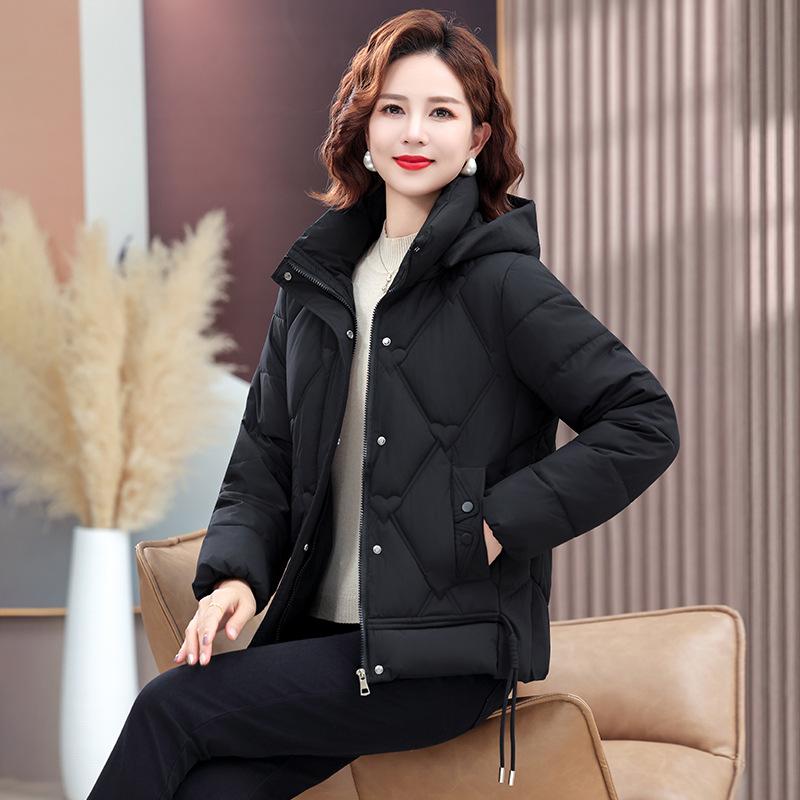 Winter New Middle-aged and Elderly Cotton-padded Jacket, Foreign-style Warm Cotton-padded Jacket Short