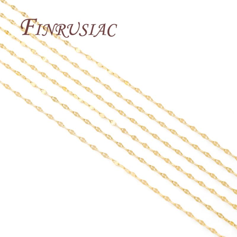 Stainless Steel Chain For Necklace Gold Adjustable Chains With Lobster Clasp For Jewelry Making Supplies DIY Accessories