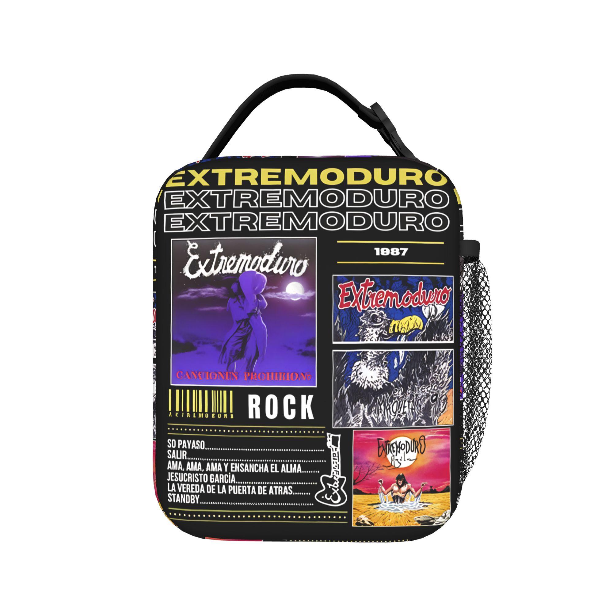 Rock Band EXTREMODURO Tour 2025 Cover Lunch Bag For Unisex Designer Lunch Box Picnic Cooler Bag Portable Thermal Tote Handbags One Size