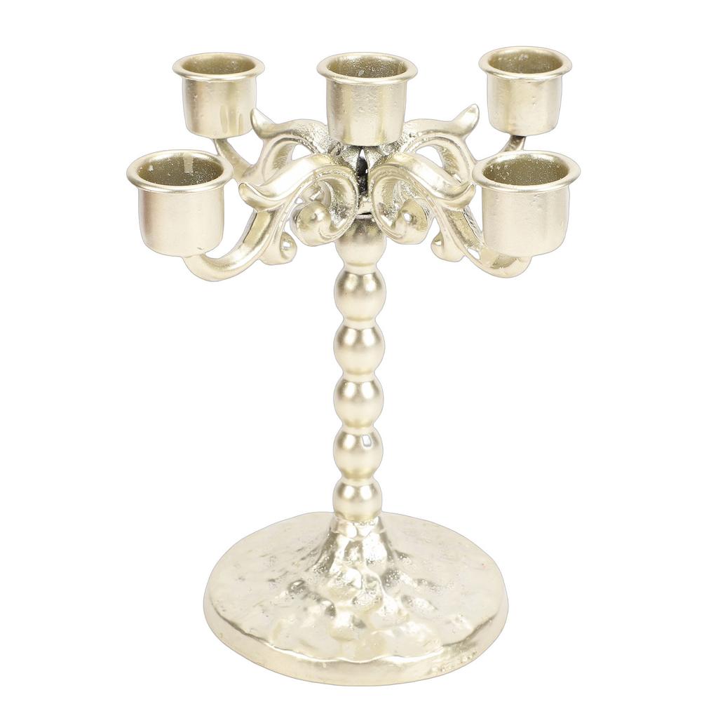 Taper Candle Holder European Style 5 Head Design Decorative Candlestick Holder Home Decoration for Centerpiece Table